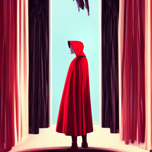 An AI generated image of The Handmaid's Tale